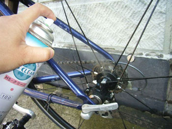 HSクリーン　使用　自転車